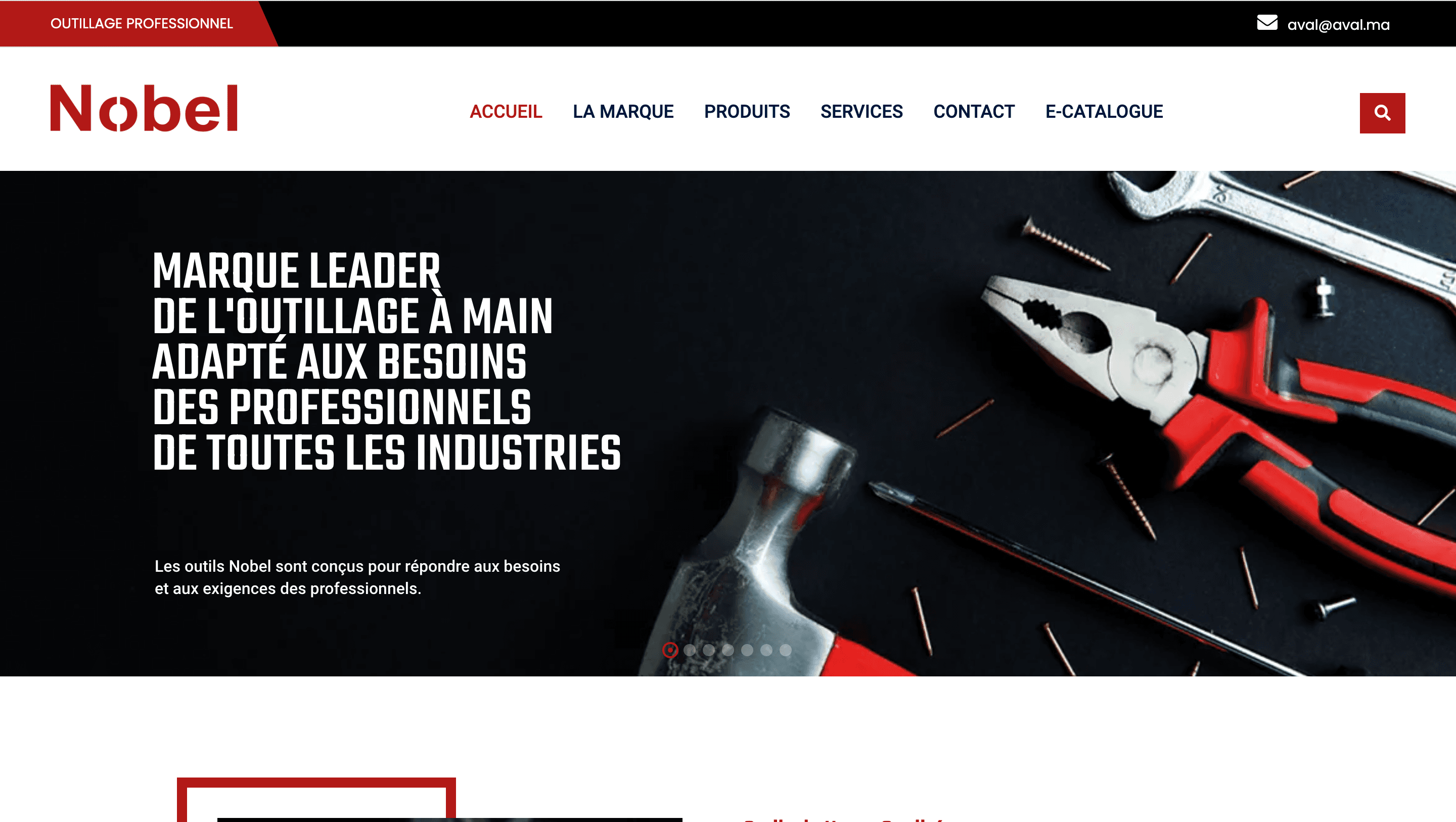 Preview of the Nobel site