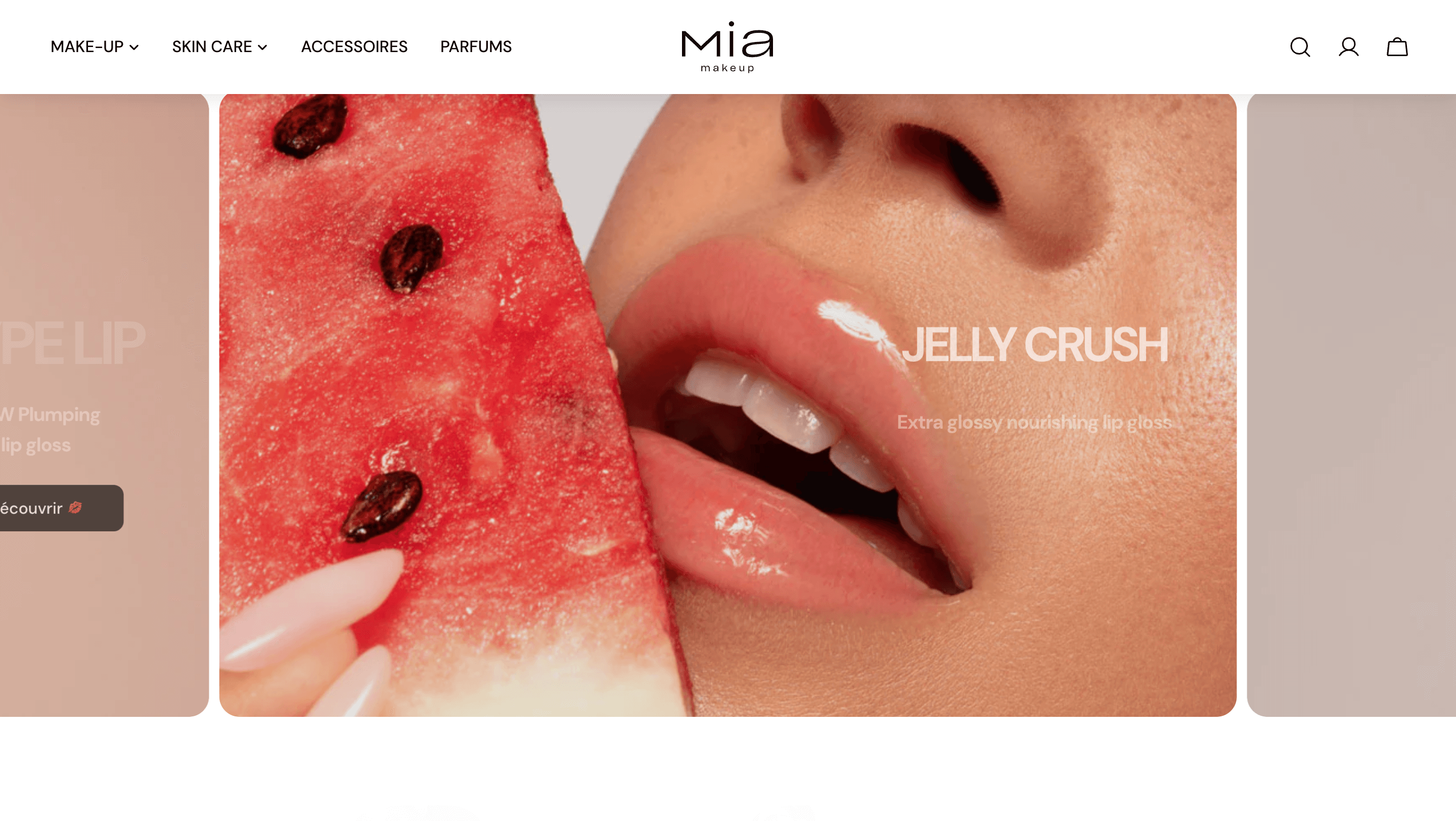 Preview of the Mia Makeup site