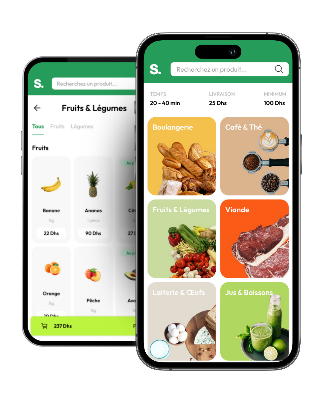 Application de commande en ligne pour chaîne d’épiceries