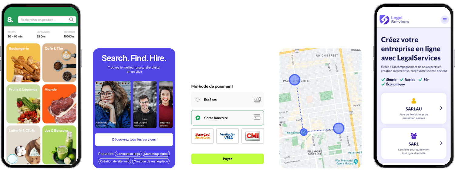 Applications développées par Digital Nova